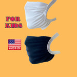 Elastic head loops washable reusable fabric face mask for kids