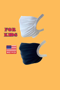 Elastic head loops washable reusable fabric face mask for kids