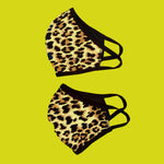 Pack of 50 Fashion animal leopard washable reusable fabric face mask
