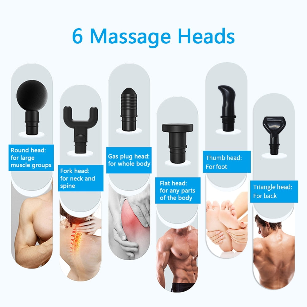 Massage Gun Deep Muscle Massager Muscle  Body Neck Massage